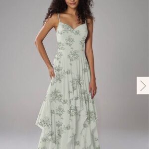 Floral cocktail Dress with Spaghetti Straps